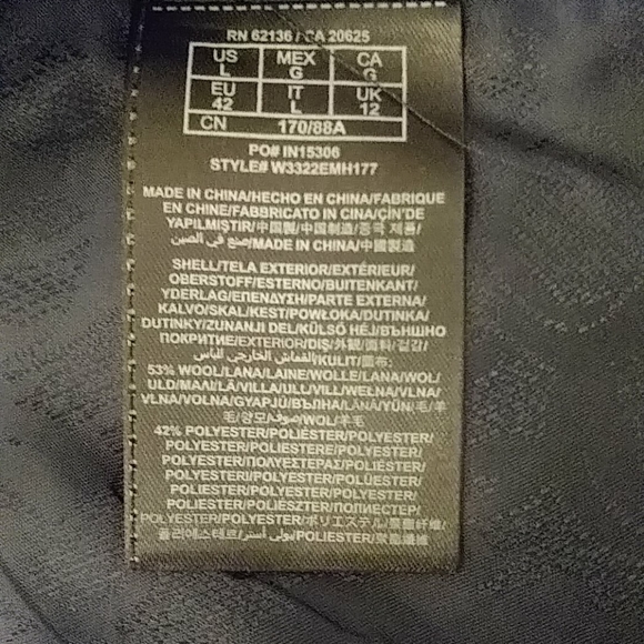 GUESS Tweed Riding Jacket (Navy&black) - Picture 11 of 11